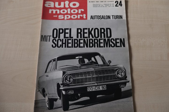 Deckblatt Auto Motor und Sport (24/1963)